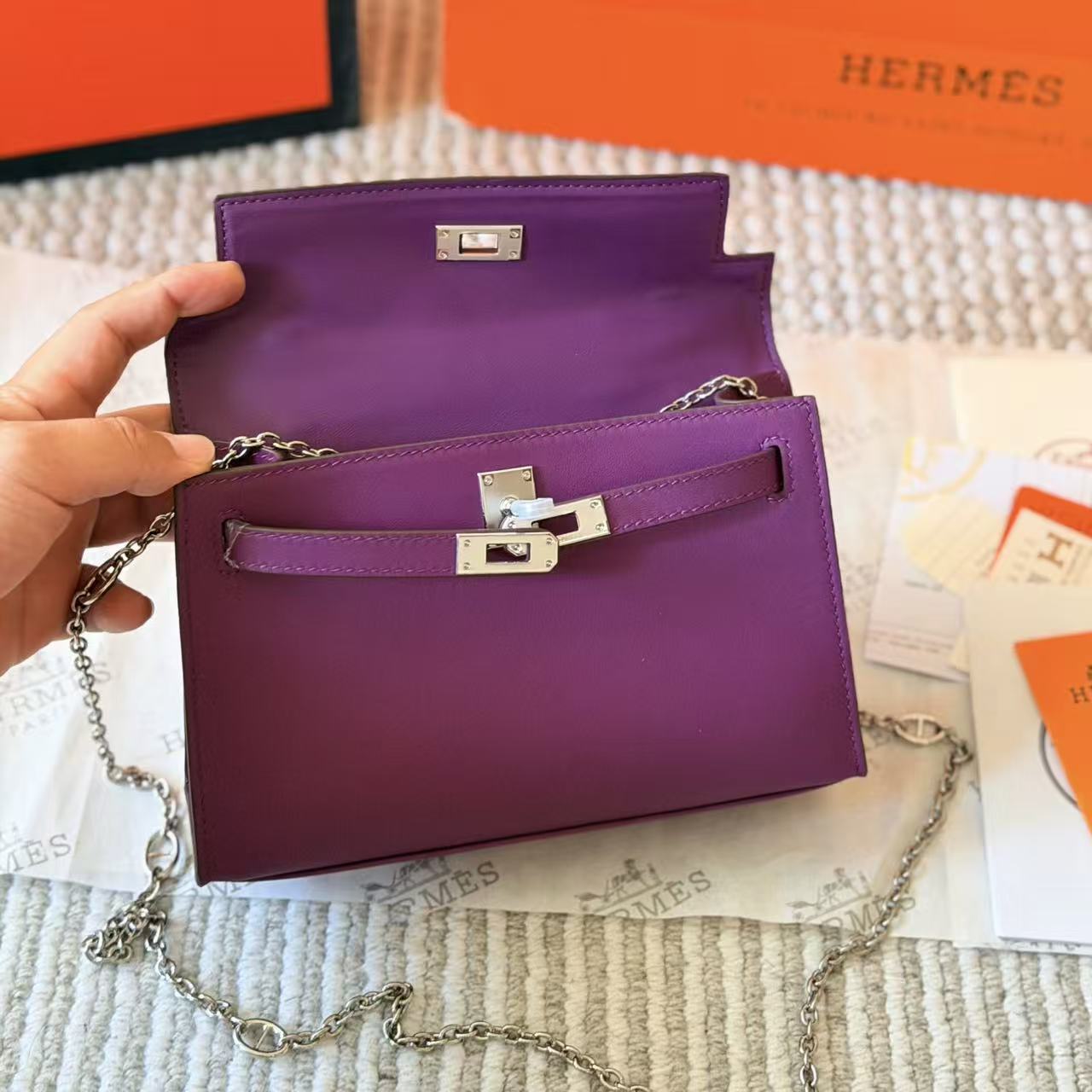HERME5 Mini kellyチェーンバッグ【50％割引+送料無料】