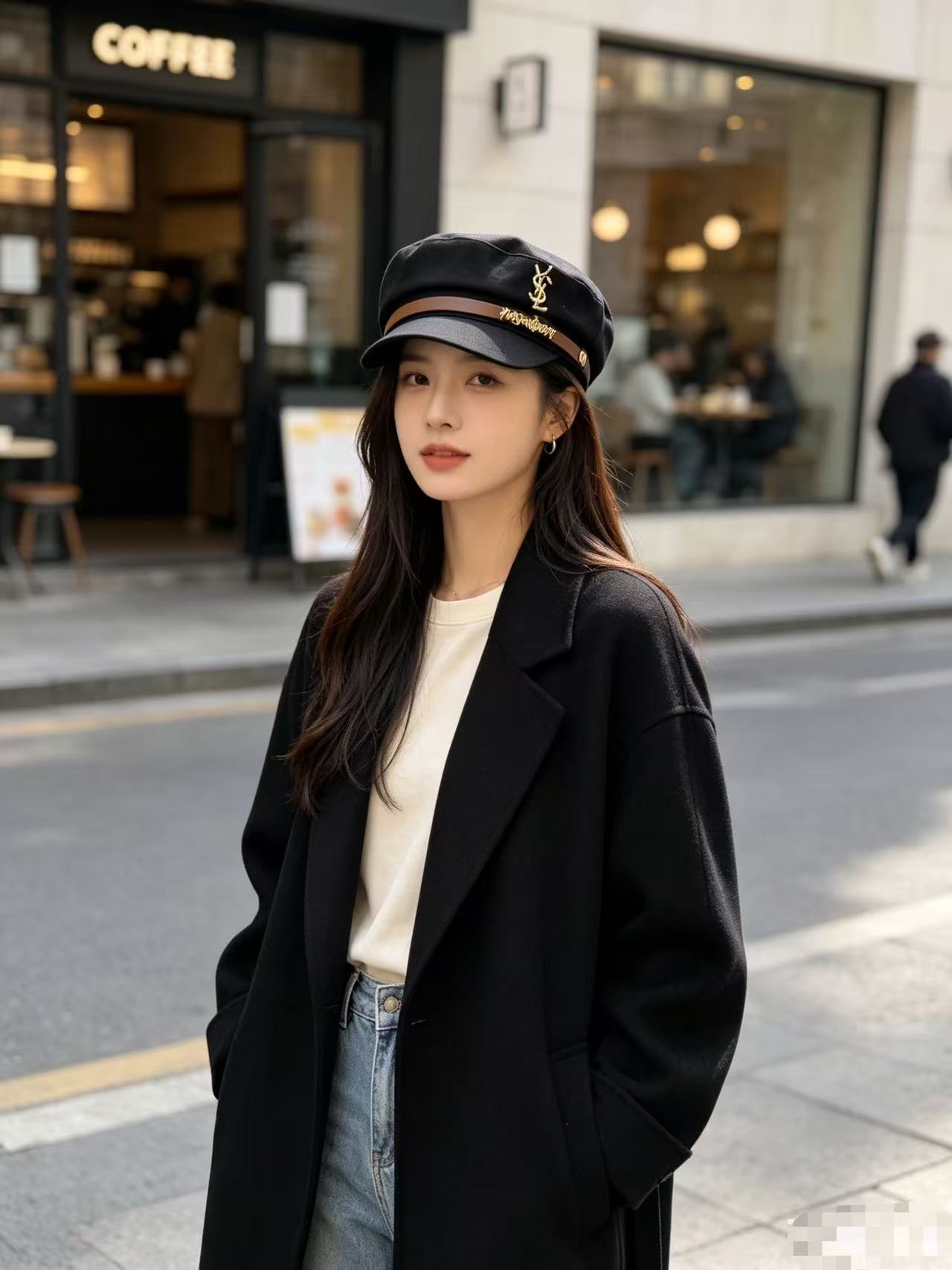 YSLのミニマルなロゴ入りベースボールキャップ【50％割引+送料無料】