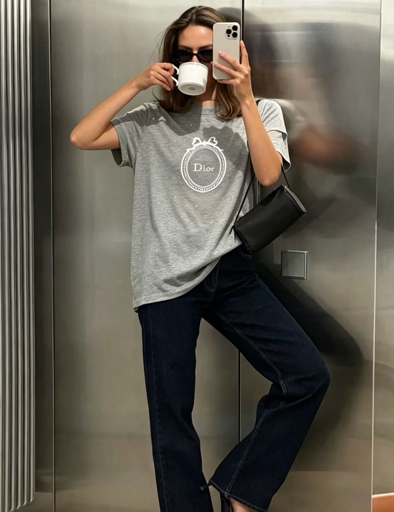 DI0RレターTシャツ【50％割引+送料無料】