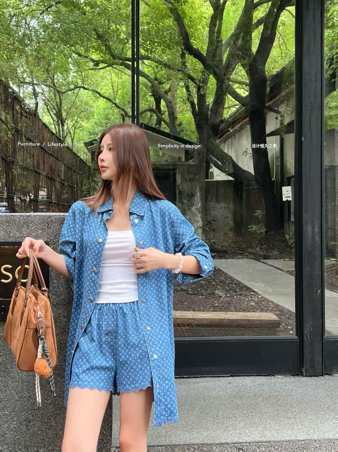 LV モノグラム デニムシャツ【50％割引+送料無料】