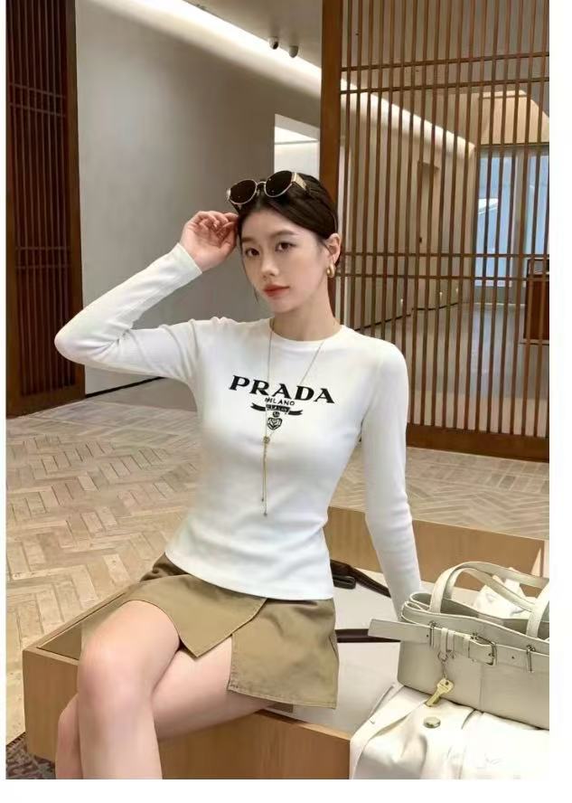 PR4DA シンプルレター長袖Tシャツ【50％割引+送料無料】