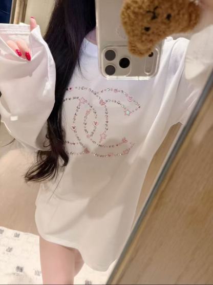 CHANE1 五芒星ダブルC 長袖Tシャツ【50％割引+送料無料】