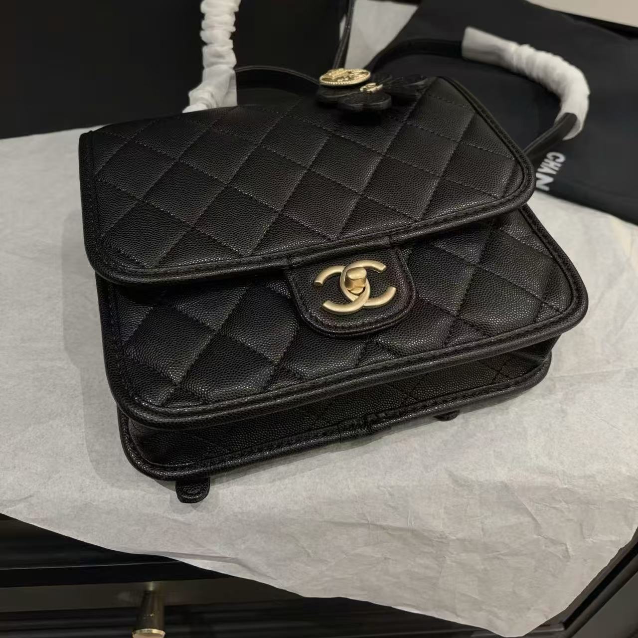 CHANE1 レザークローバーバックパック【50％割引+送料無料】