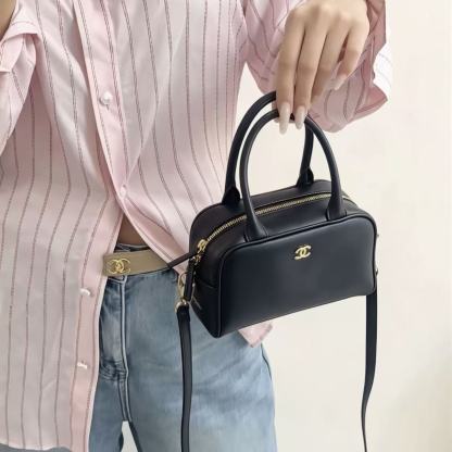 CHANE1 レザーボウリングバッグ【50％割引+送料無料】