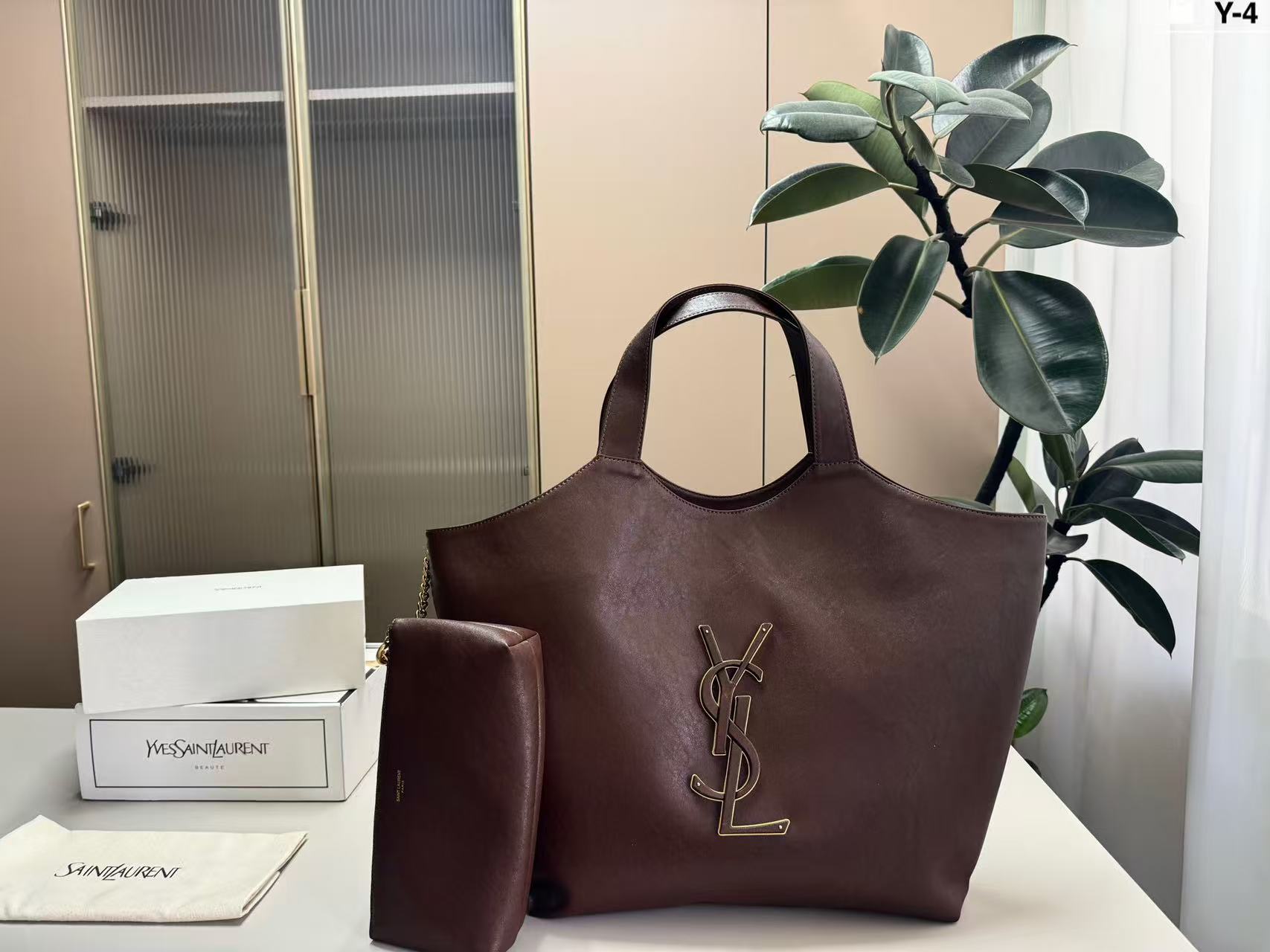 YSLレザー トートバッグ【50％割引+送料無料】