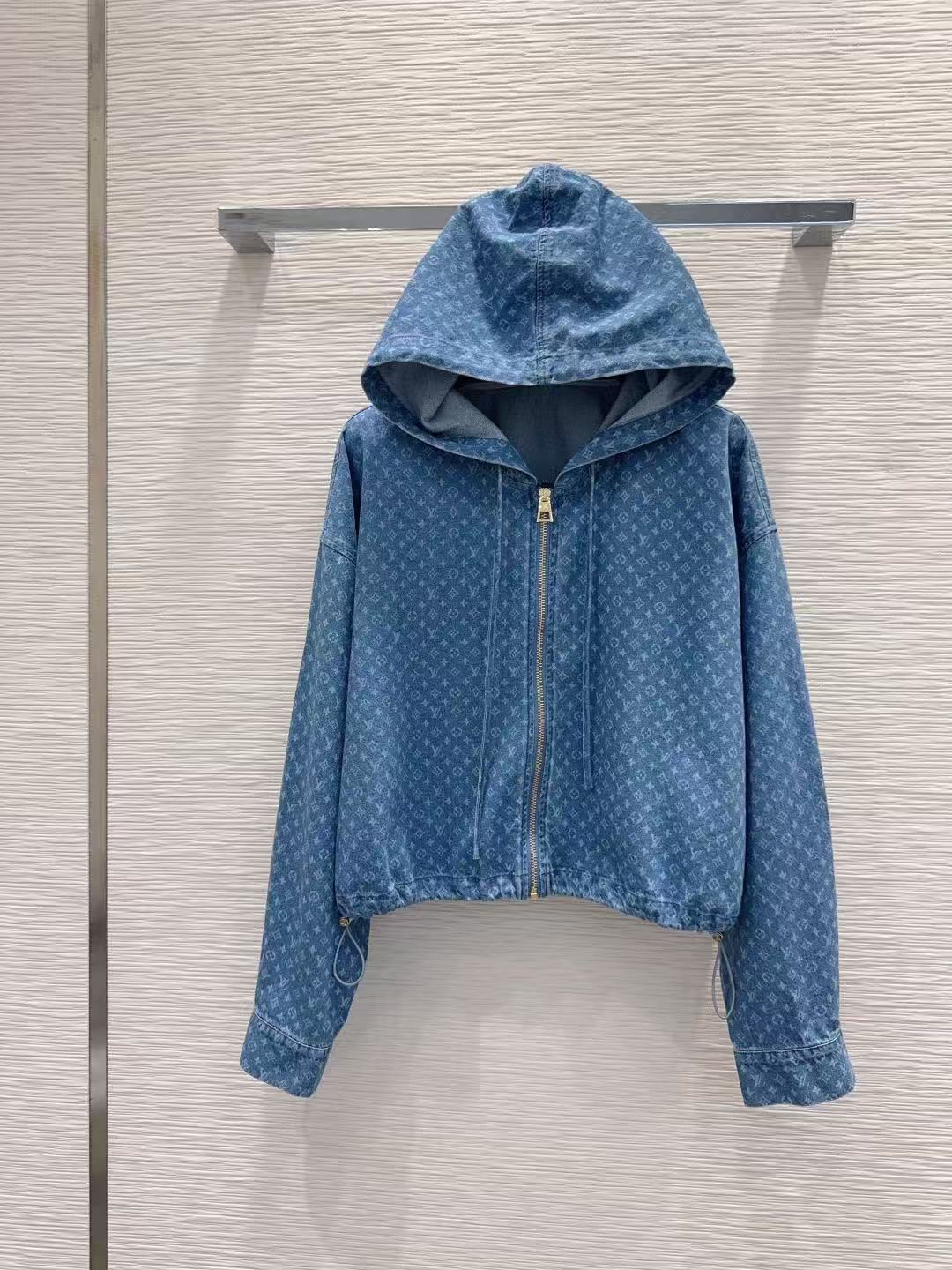 LV モノグラム フーデッド ジップアップジャケット【50％割引+送料無料】