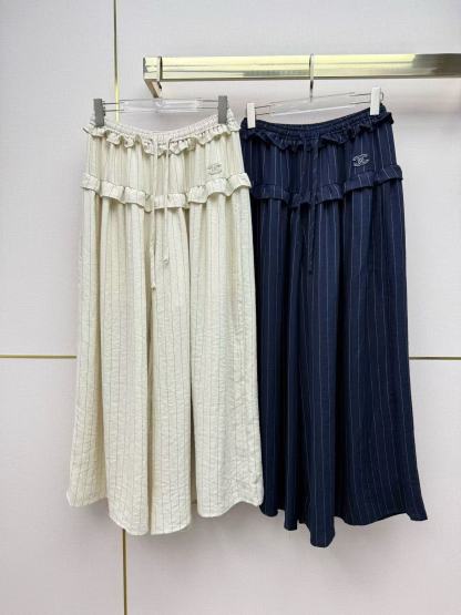 CHANE1 ダブルCストライプカジュアルパンツ【50％割引+送料無料】