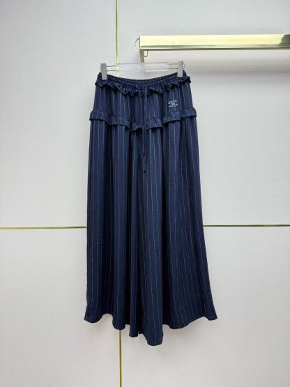 CHANE1 ダブルCストライプカジュアルパンツ【50％割引+送料無料】
