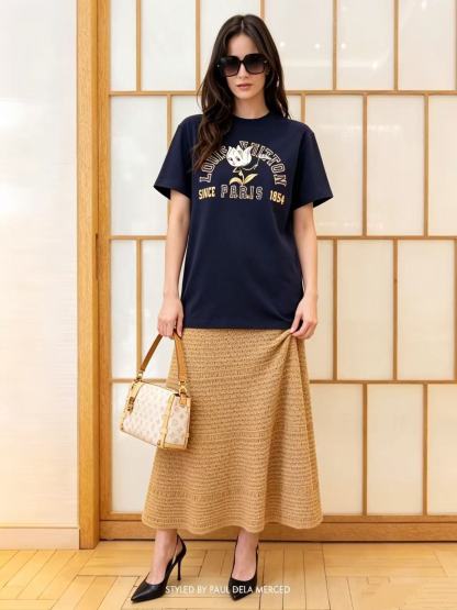 LV カートゥーンレター Tシャツ【50％割引+送料無料】