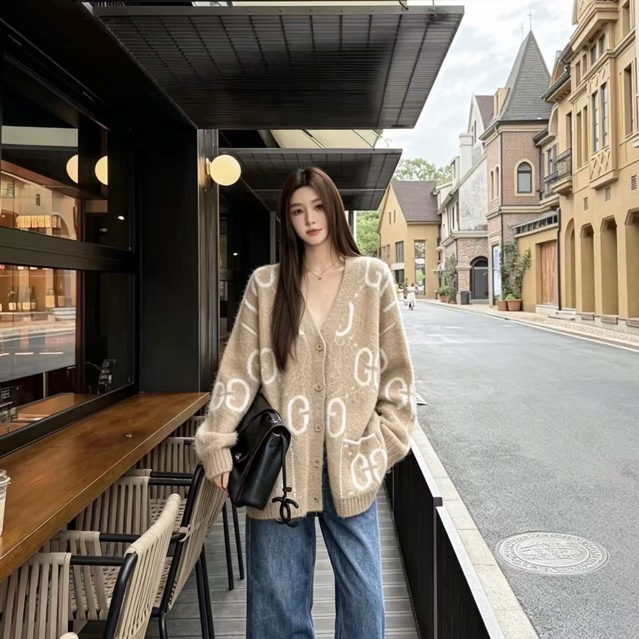 GUCCI ルーズフィット ウールカーディガン【50％割引+送料無料】