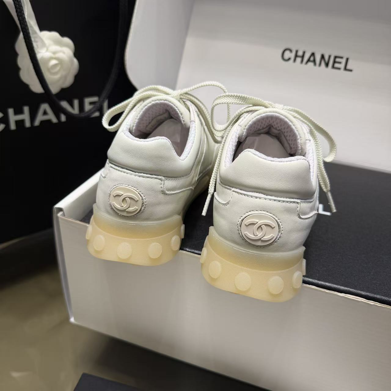 CHANE1 高品質ダブルCカラーブロックカジュアルシューズ【50％割引+送料無料】