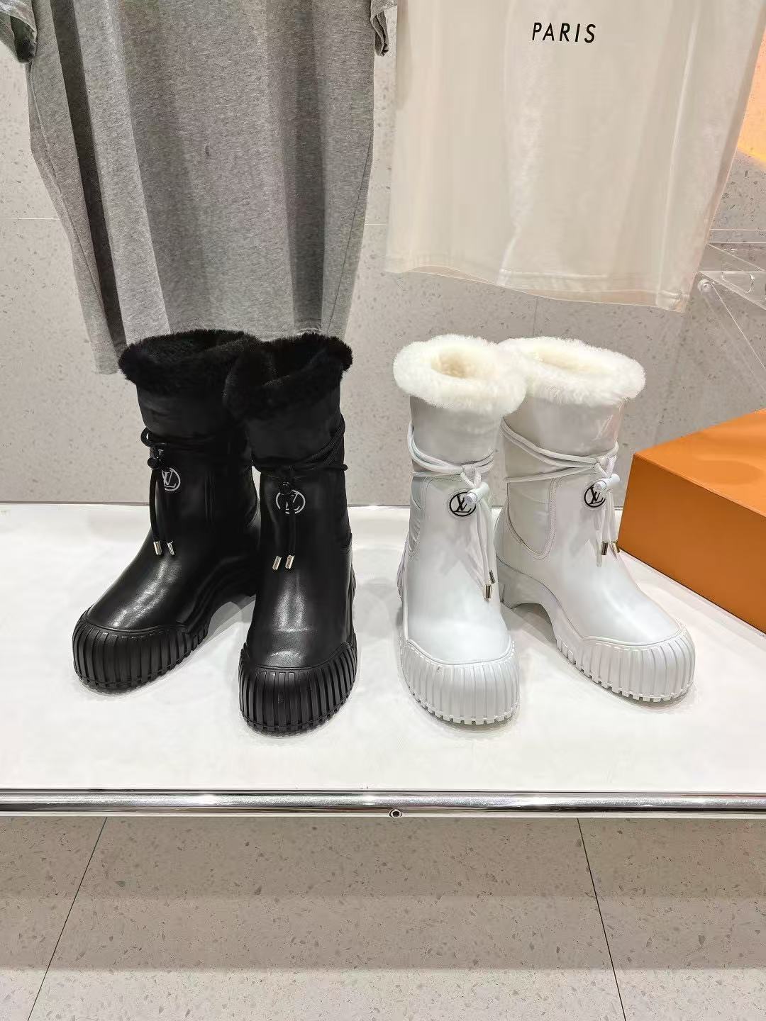LV高品質ウール製アンクルブーツ【50％割引+送料無料】