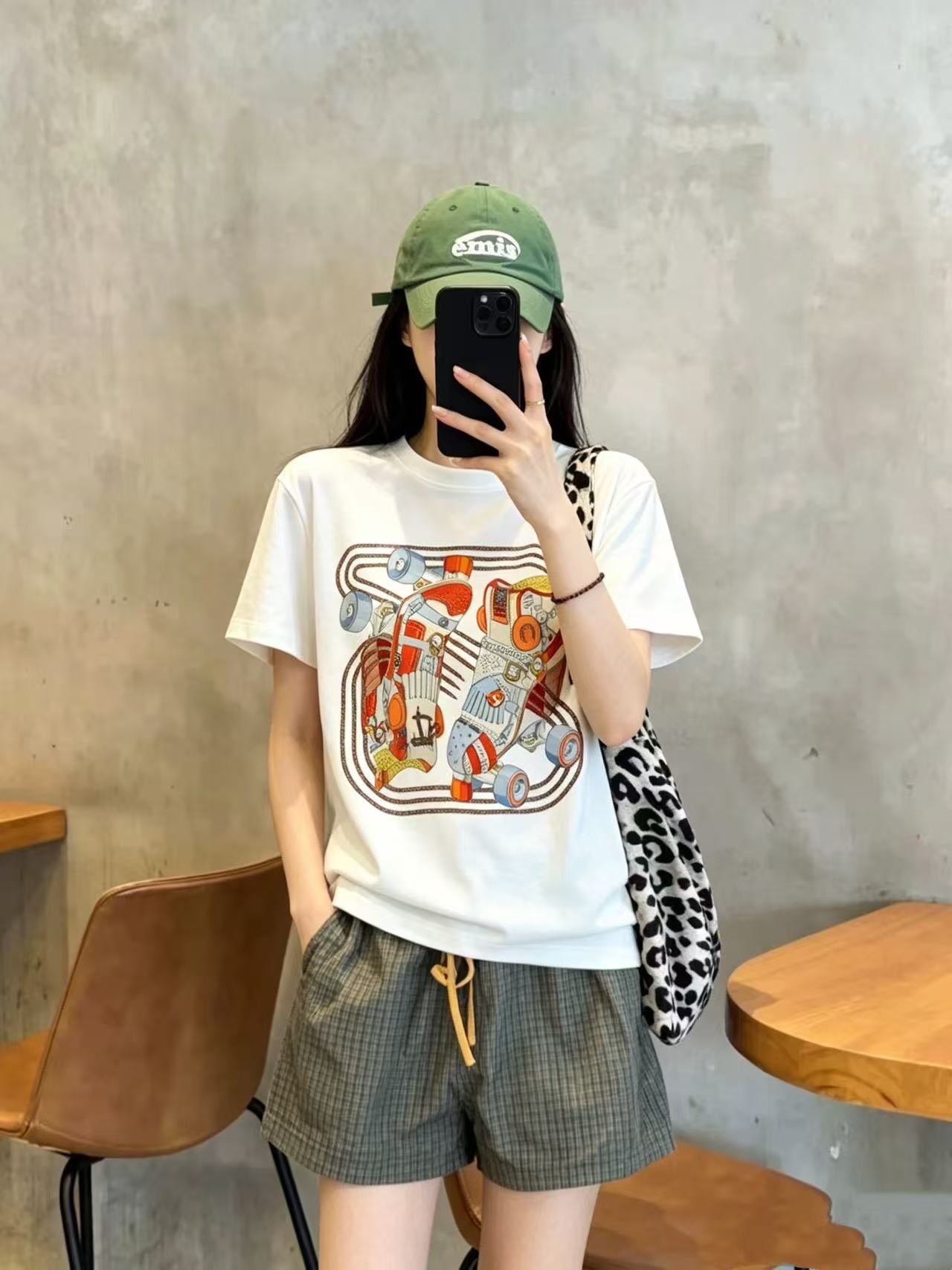 HERME5 プリント半袖Tシャツ【50％割引+送料無料】