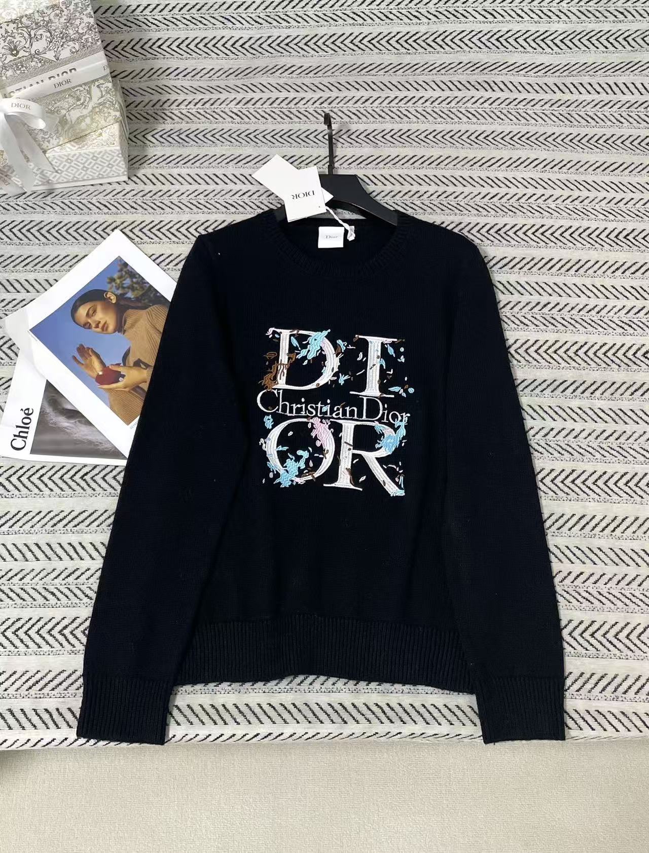 DI0Rレタープリントウールセーター【50％割引+送料無料】