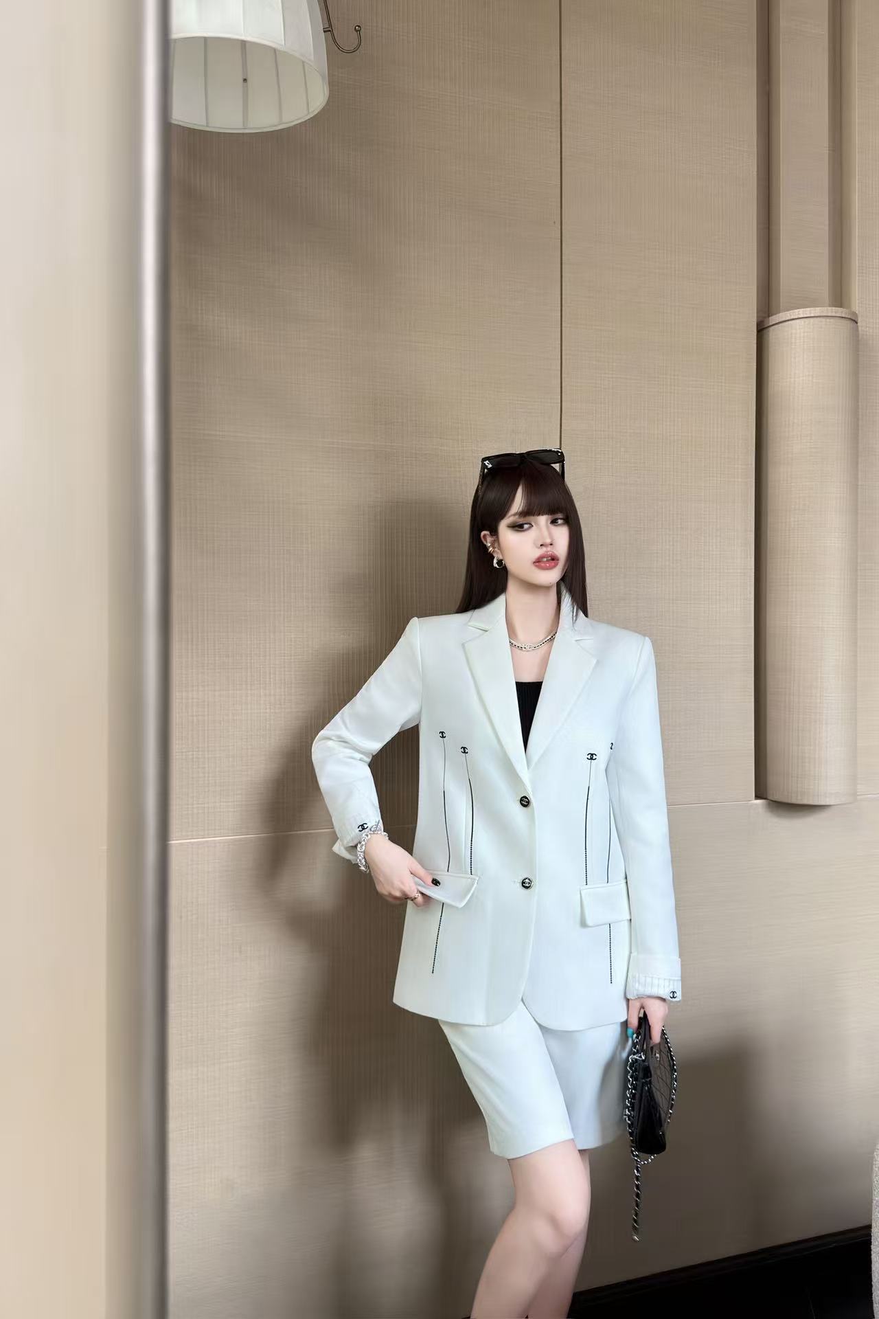 CHANE1 ダブルCスーツジャケット【50％割引+送料無料】