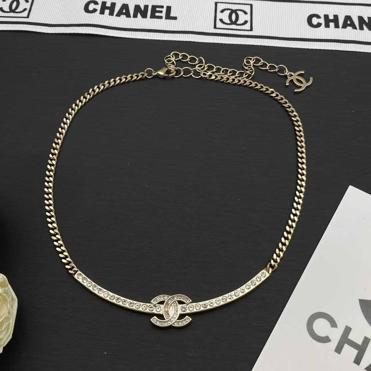 CHANEL ダブルC ダイヤモンドネックレス【50％割引+送料無料】