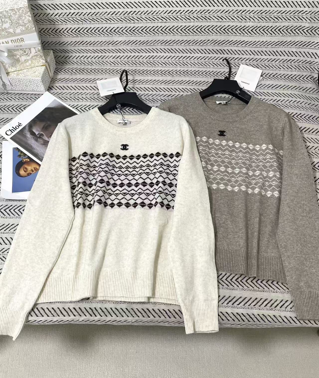 CHANEL ダブルCロゴ ウールセーター【50％割引+送料無料】