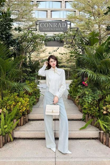 DIOR シンプルなレースアップシャツ【50％割引+送料無料】