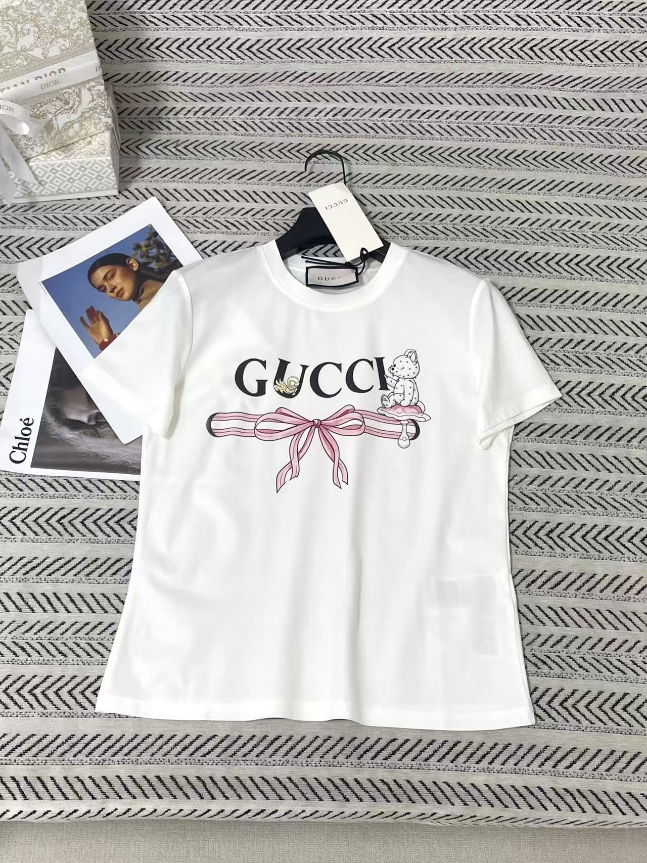 GUCC1 ベアレターTシャツ【50％割引+送料無料】
