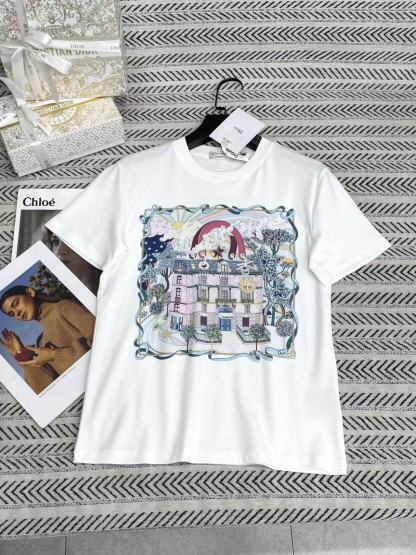 DIOR ドリームキャッスル・プリントTシャツ【50％割引+送料無料】