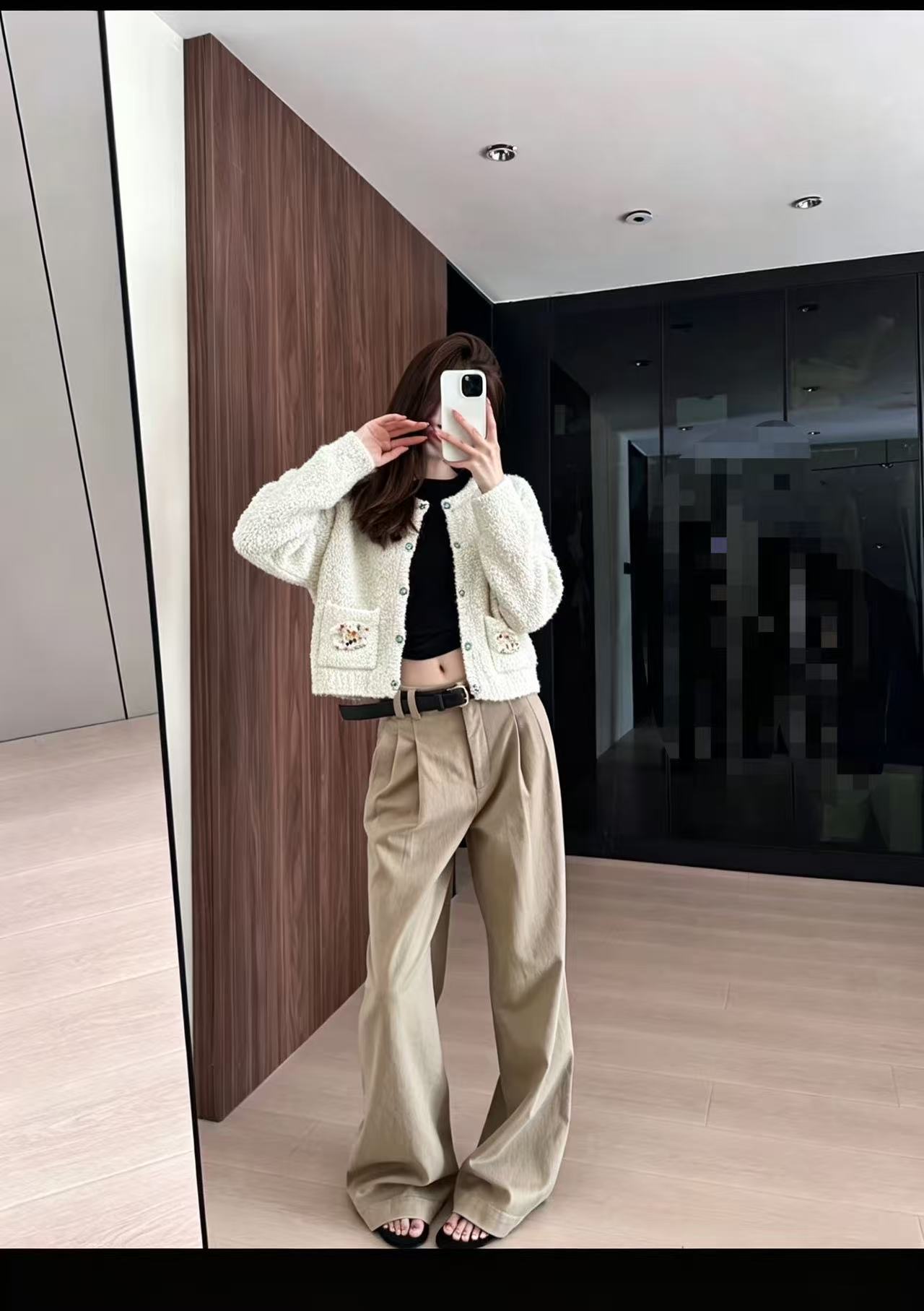 CHANEL ダブルC ウールジャケット【50％割引+送料無料】