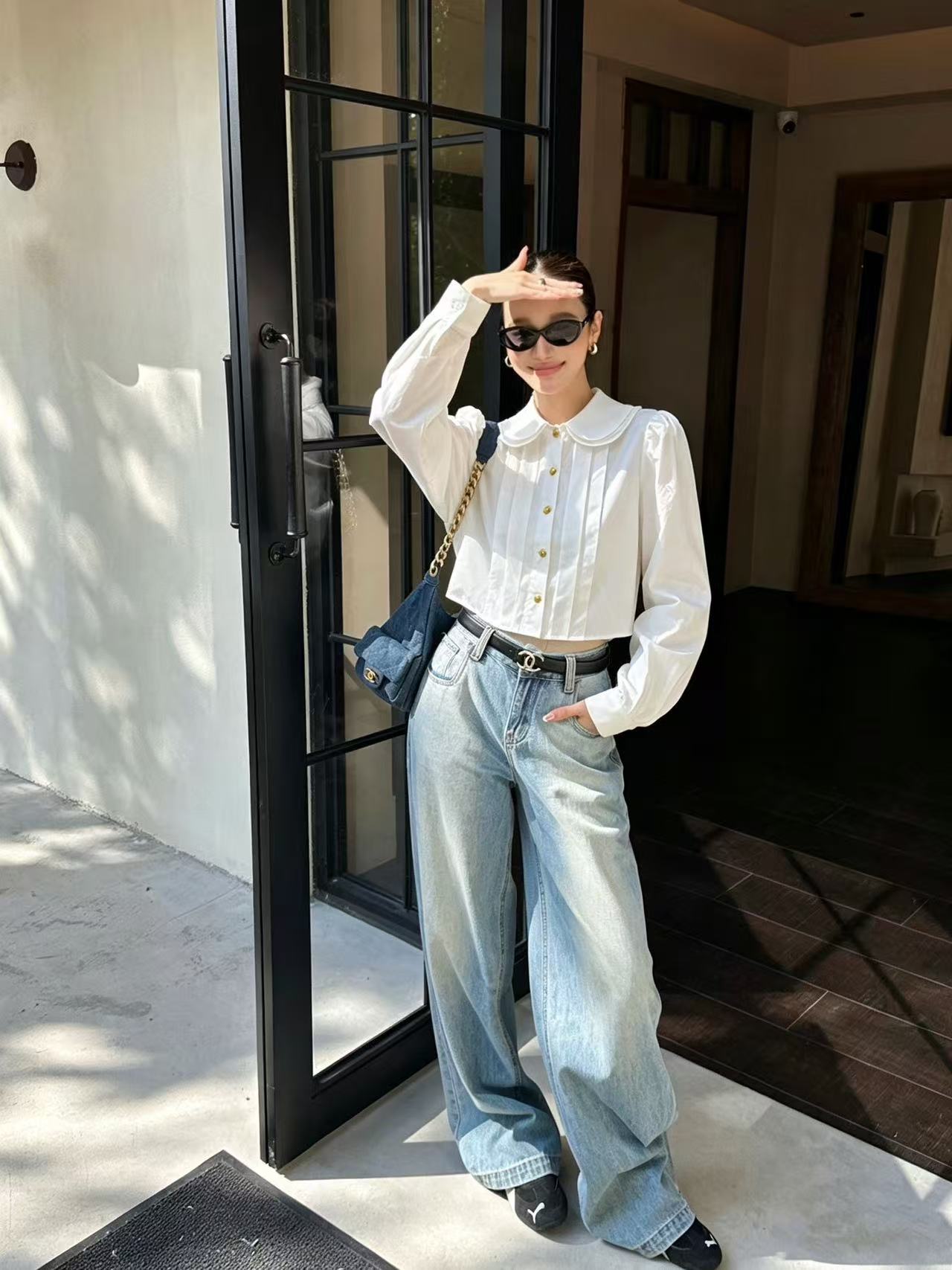 CELINE メタルボタン・襟付きシャツ【50％割引+送料無料】