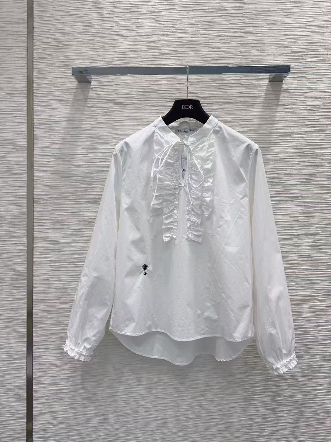 DIOR ラッフルブラウス【50％割引+送料無料】