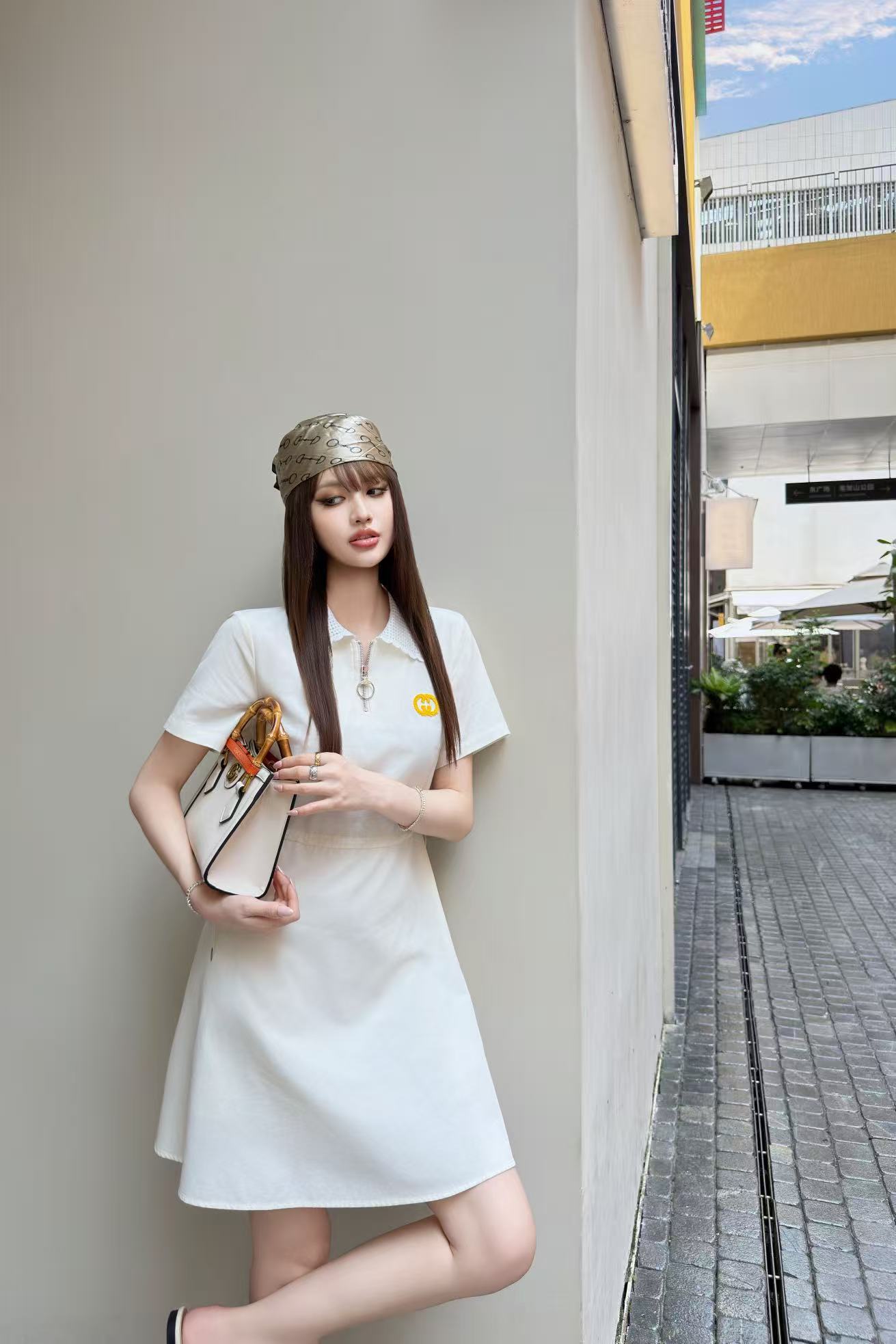 GUCCI 襟付きジップアップワンピース【50％割引+送料無料】