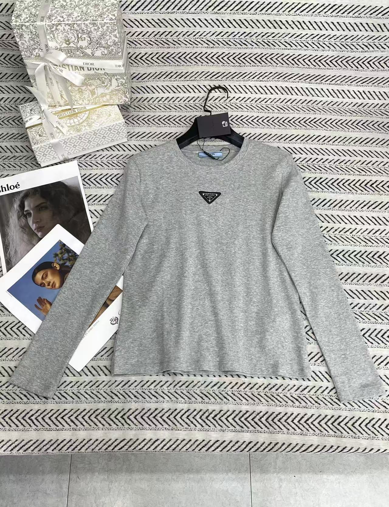 PR4DA トライアングルロゴ長袖Tシャツ【50％割引+送料無料】