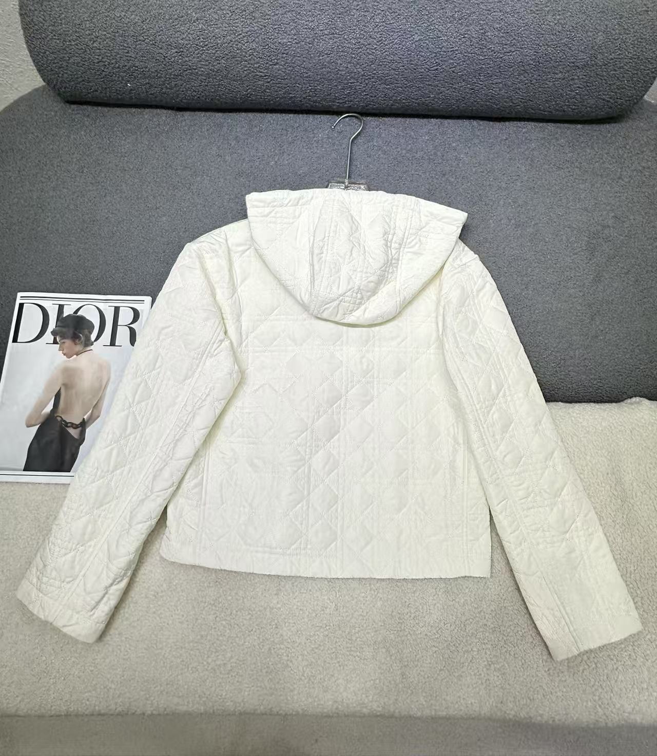 DIOR ハイクオリティ・チェック柄フード付きアウター【50％割引+送料無料】
