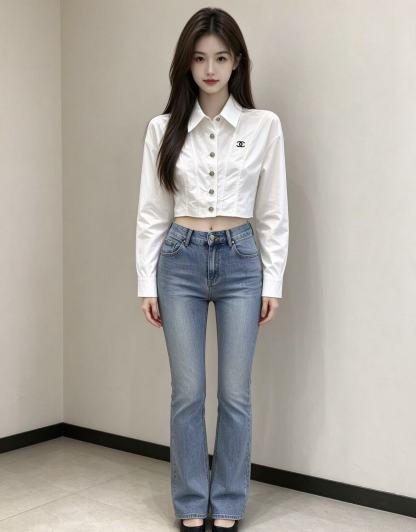 CHANEL ダブルC ショートシャツ【50％割引+送料無料】