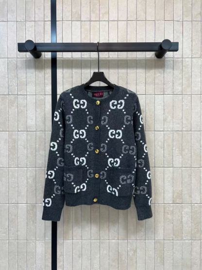 GUCCI メタルボタン ウールカーディガン【50％割引+送料無料】