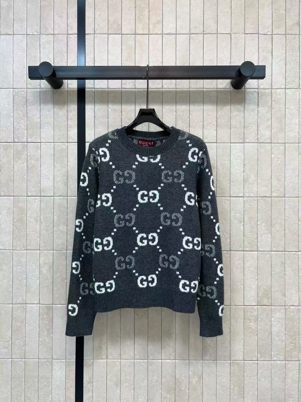 GUCCI クルーネックウールセーター【50％割引+送料無料】