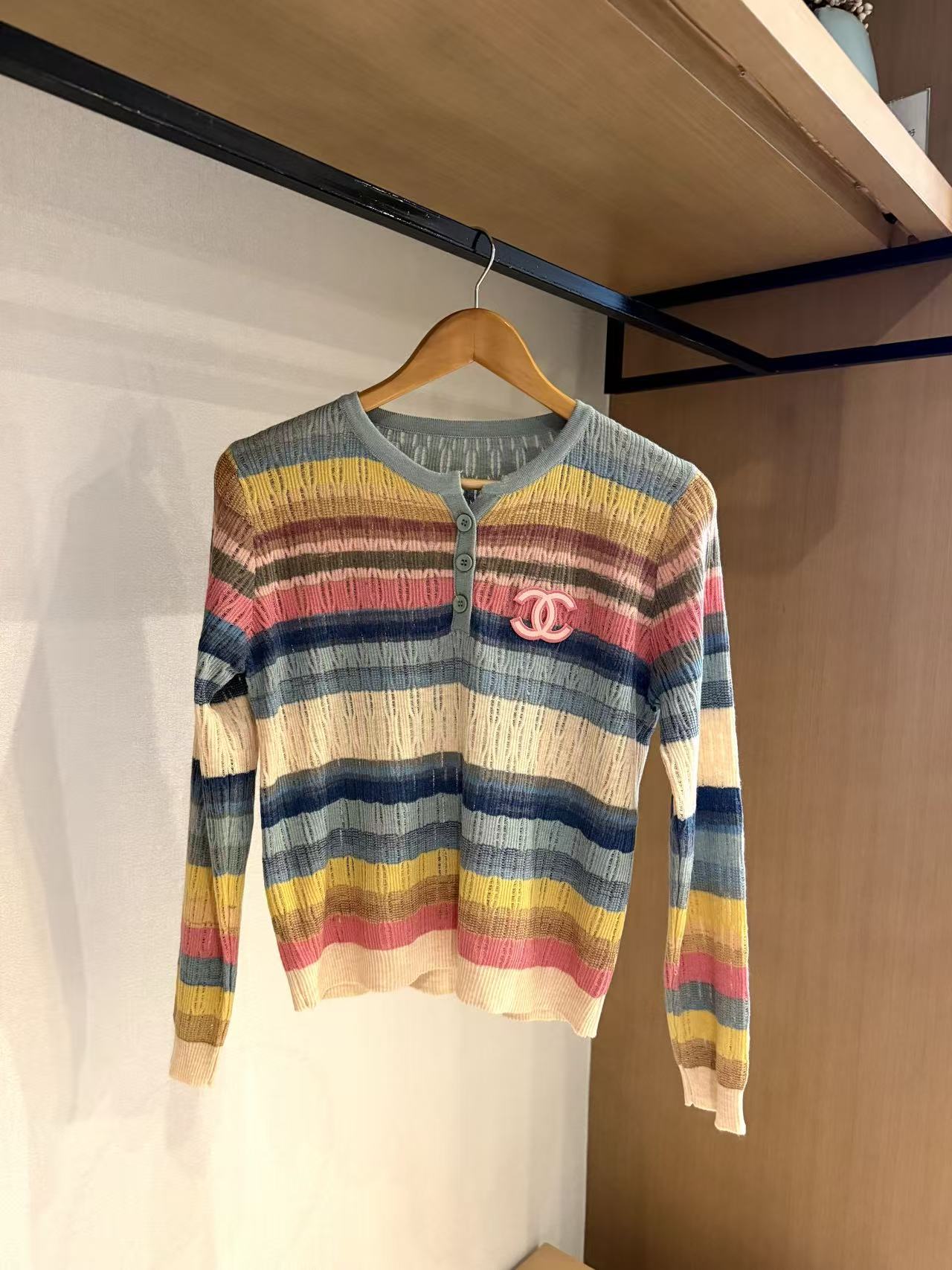 CHANE1 ダブルC カラフルセーター【50％割引+送料無料】