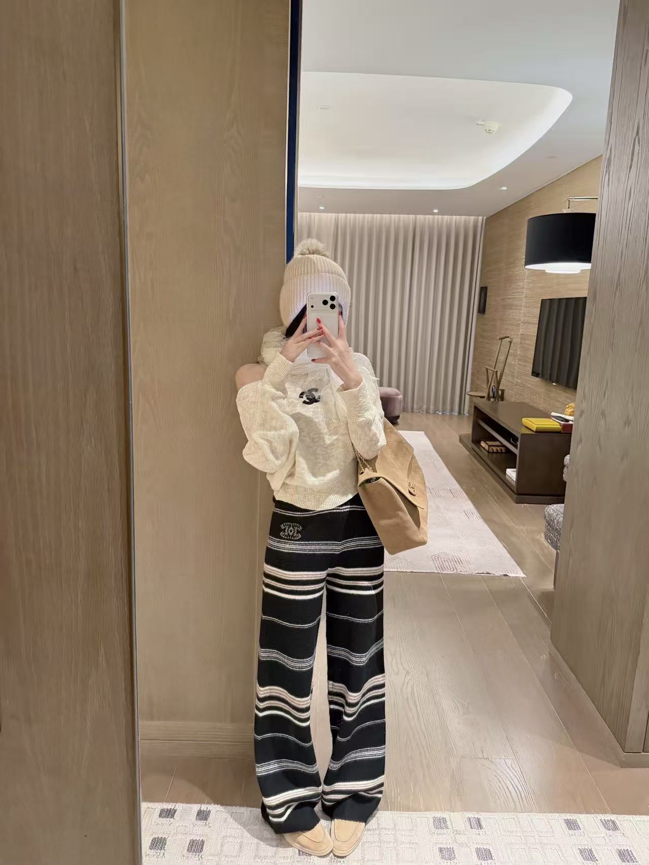 CHANE1 シンプルダブルCセーター【50％割引+送料無料】