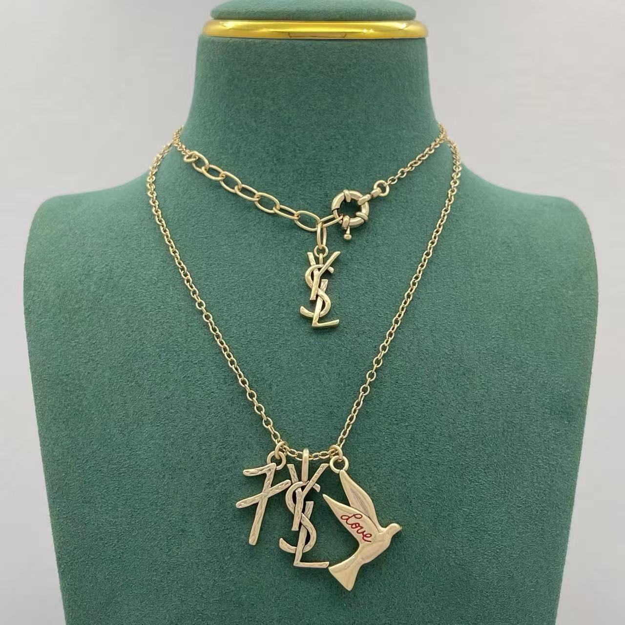 YSL 小鳥のネックレス【50％割引+送料無料】