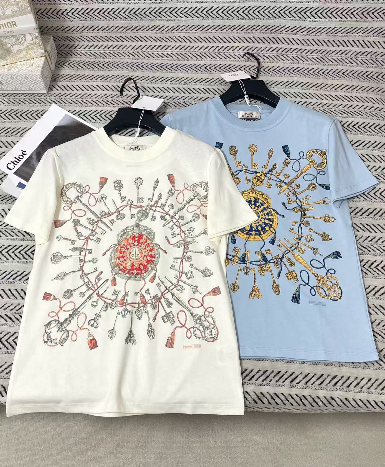 HERME5 プリント半袖Tシャツ【50％割引+送料無料】