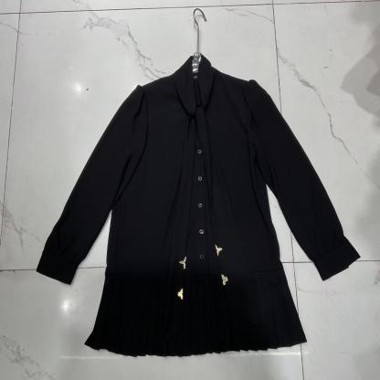 LVシンプルな長袖ワンピース【50％割引+送料無料】
