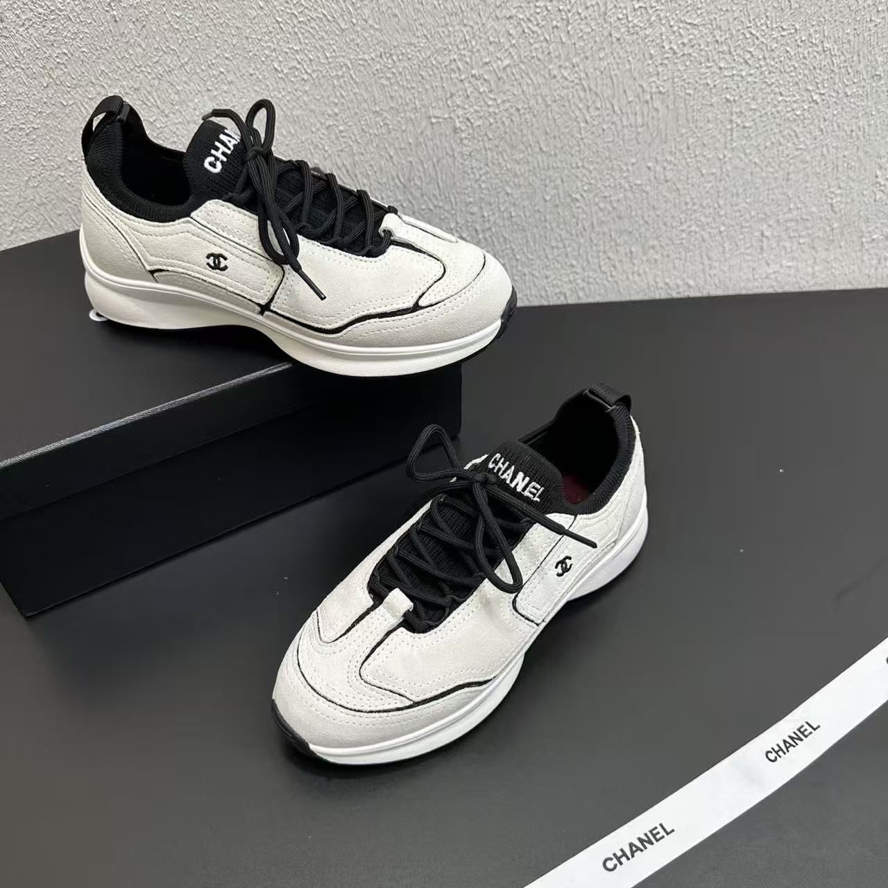 CHANE1 ダブルCカラーブロックカジュアルシューズ【50％割引+送料無料】