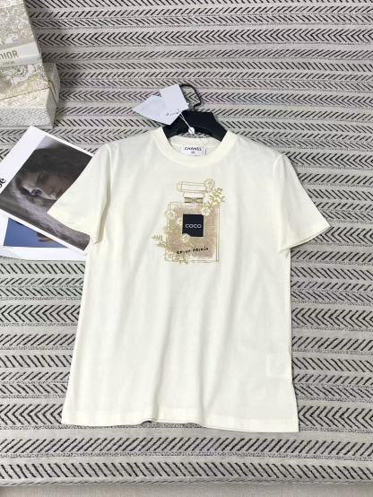CHANE1 カメリア香水ボトルTシャツ【50％割引+送料無料】