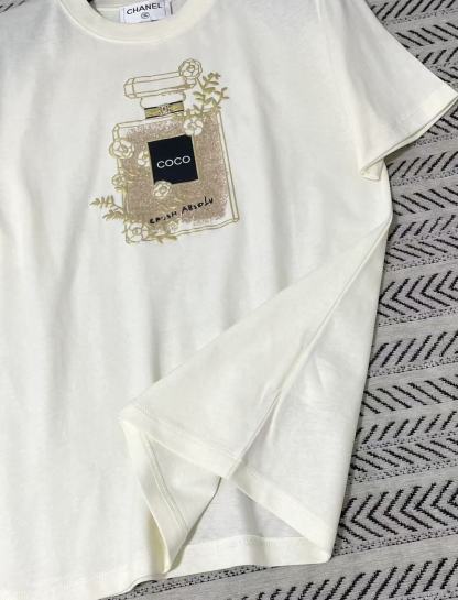 CHANE1 カメリア香水ボトルTシャツ【50％割引+送料無料】