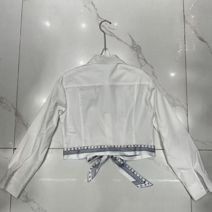 LV刺繍入りレターシャツ【50％割引+送料無料】