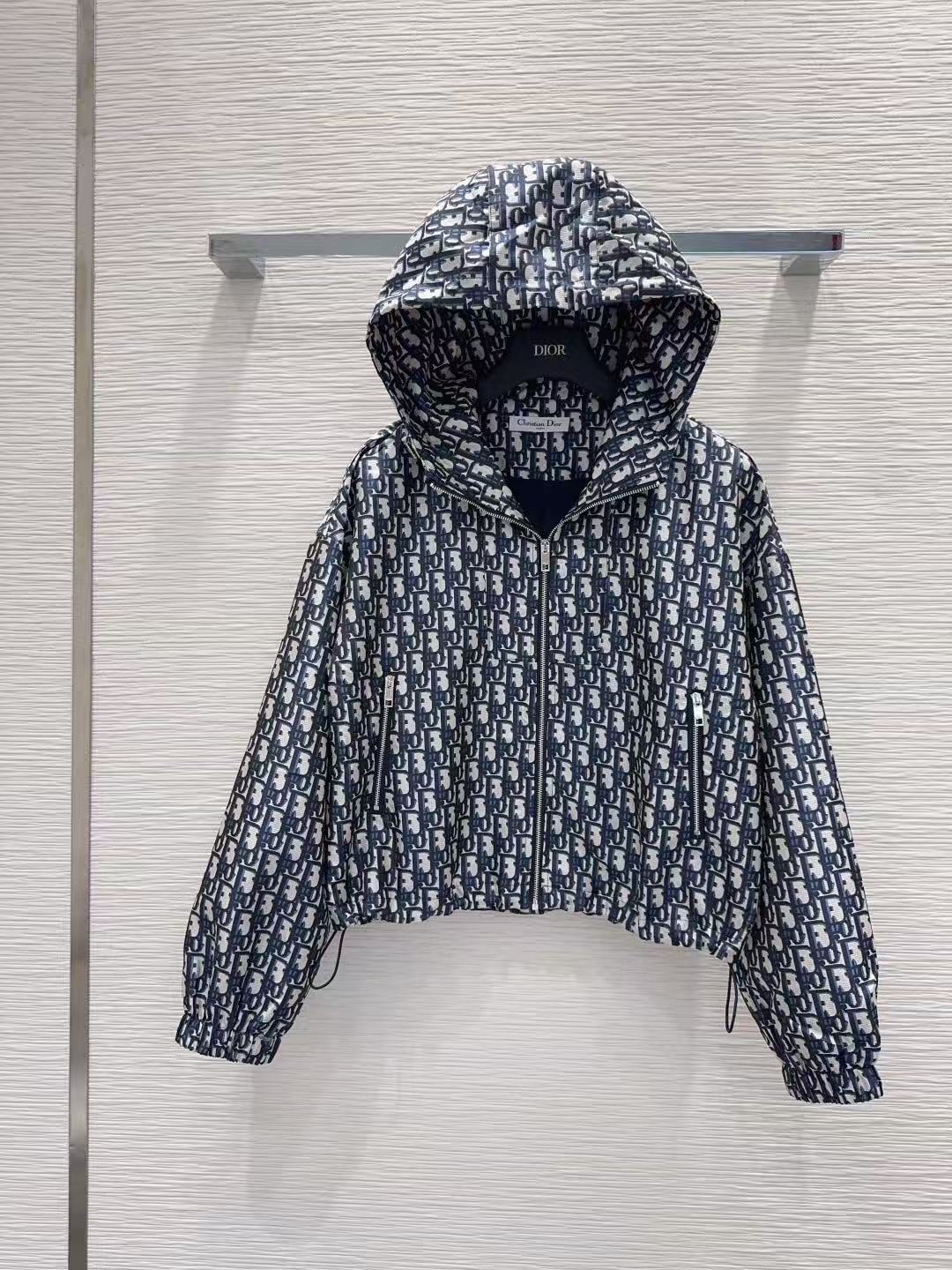 DIOR プリント入りフード付きジャケット【50％割引+送料無料】