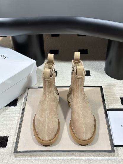 CELINE 高品質スエードショートブーツ【50％割引+送料無料】