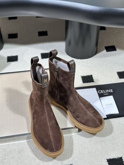 CELINE 高品質スエードショートブーツ【50％割引+送料無料】