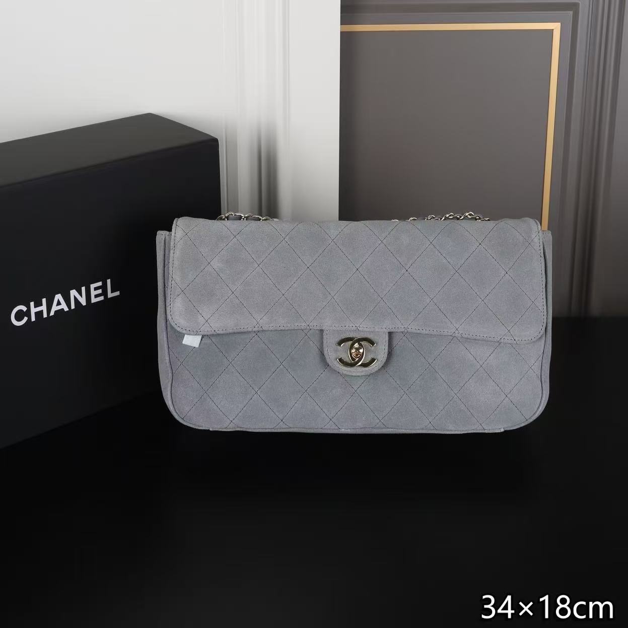 CHANEL ディアスキン チェーンバッグ【50％割引+送料無料】