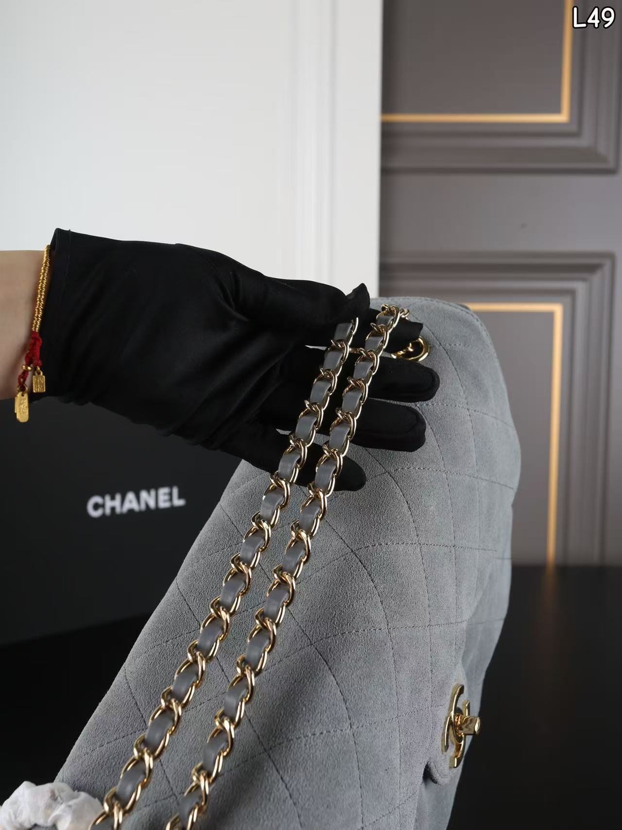 CHANEL ディアスキン チェーンバッグ【50％割引+送料無料】