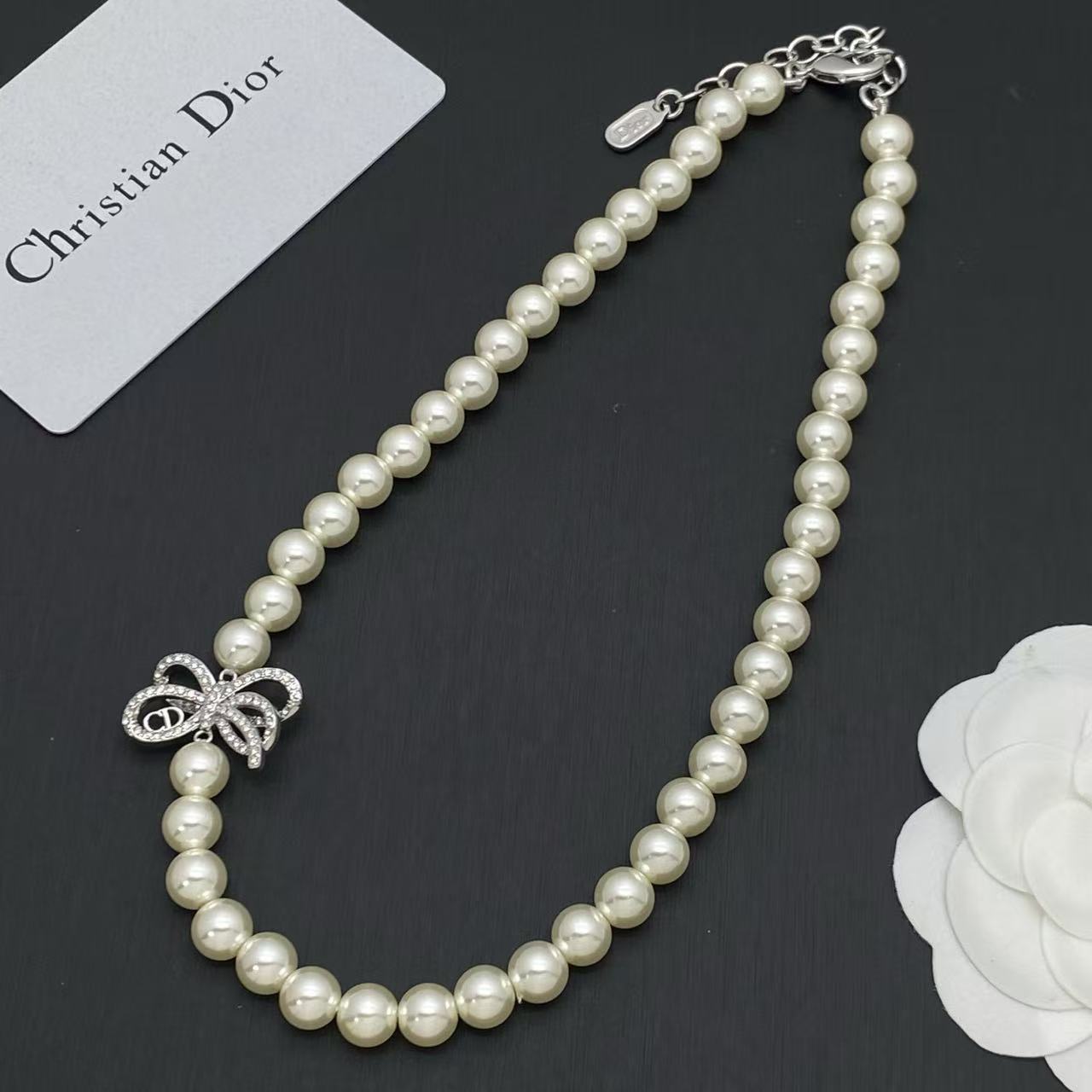 CHANEL ダイヤモンド＆パール ブレスレット＋ネックレス 2点セット【50％割引+送料無料】