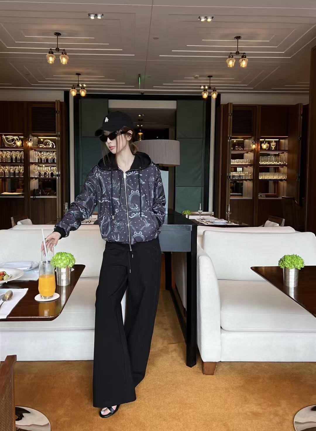 DIOR 両面プリント ジャケット＆パンツ セットアップ【50％割引+送料無料】