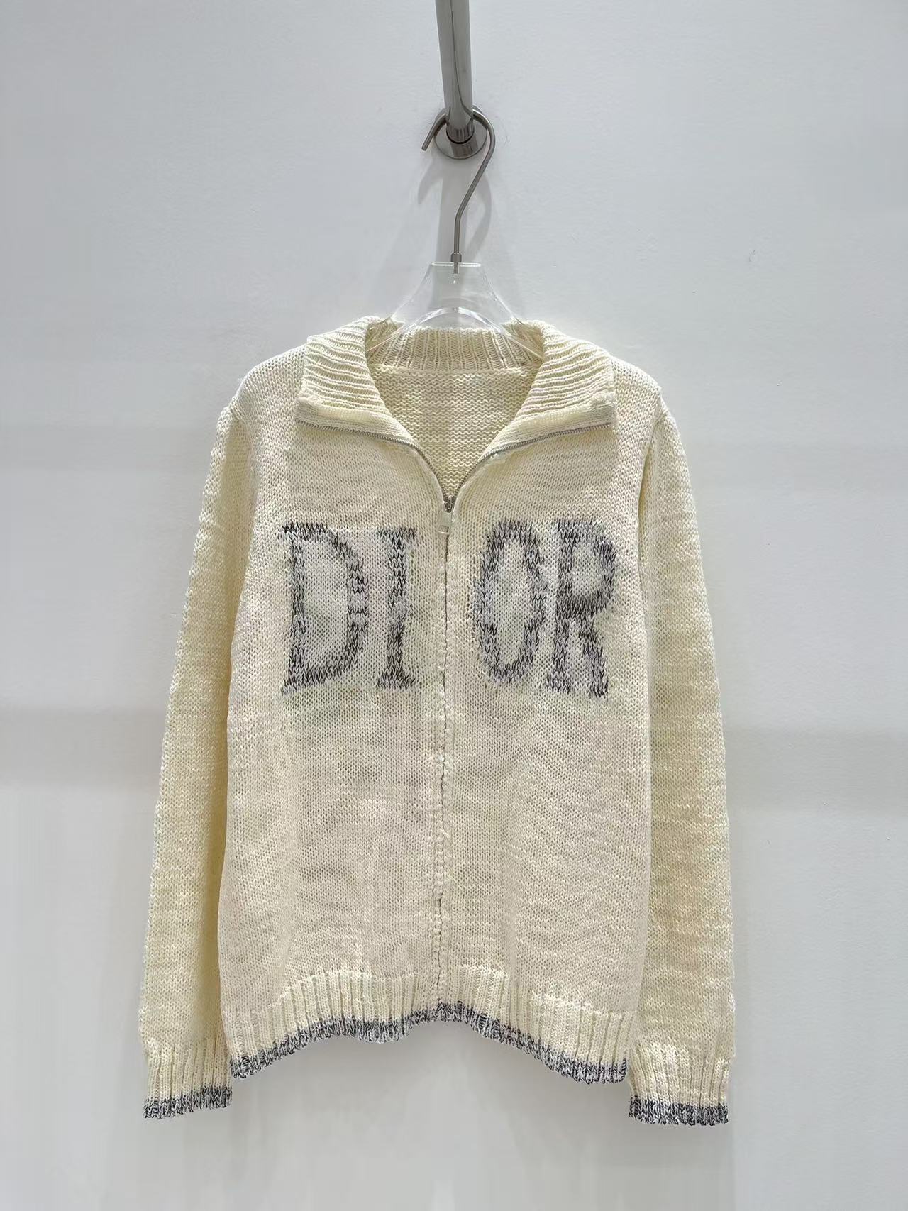 DIOR ロゴ入りウールカーディガン【50％割引+送料無料】